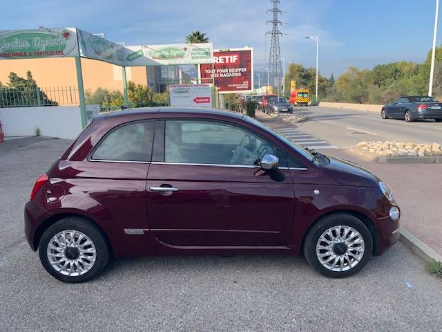 FIAT 500 LOUNGE ET TOIT PANO visible à St Laurent du Var (06)